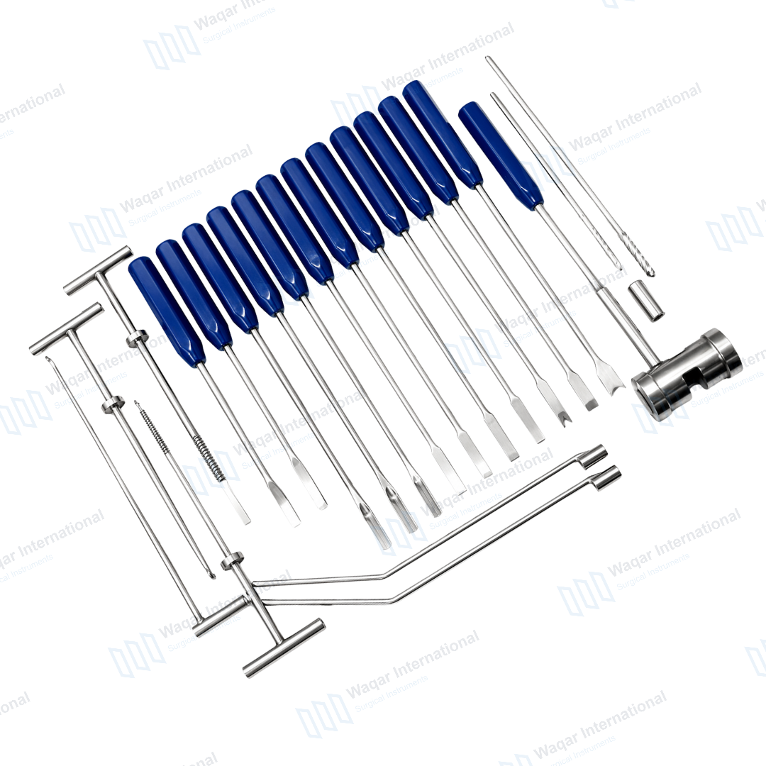 22 Pcs Mueller Cement Removal Instrument Set — surgical instruments manufactured by Waqar International, Sialkot