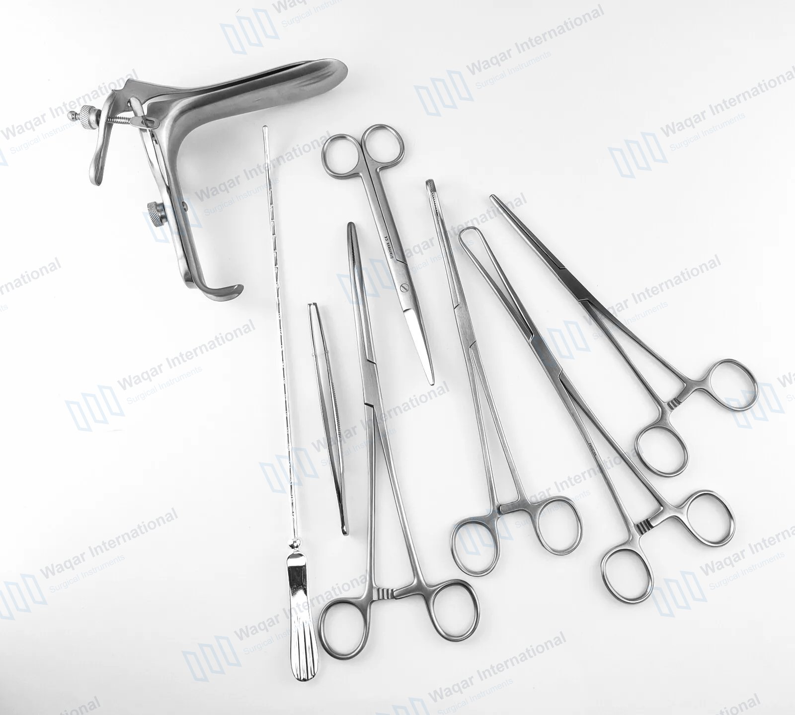 5-Piece Intrauterine Device Surgery Set | IUD Insertion — surgical instruments manufactured by Waqar International, Sialkot