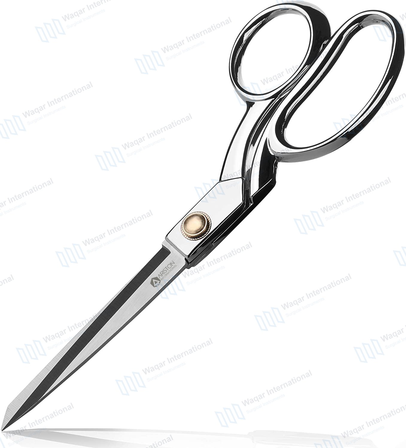 8 Inch Stainless Steel Silver Tailor Scissors Fabric — surgical instruments manufactured by Waqar International, Sialkot