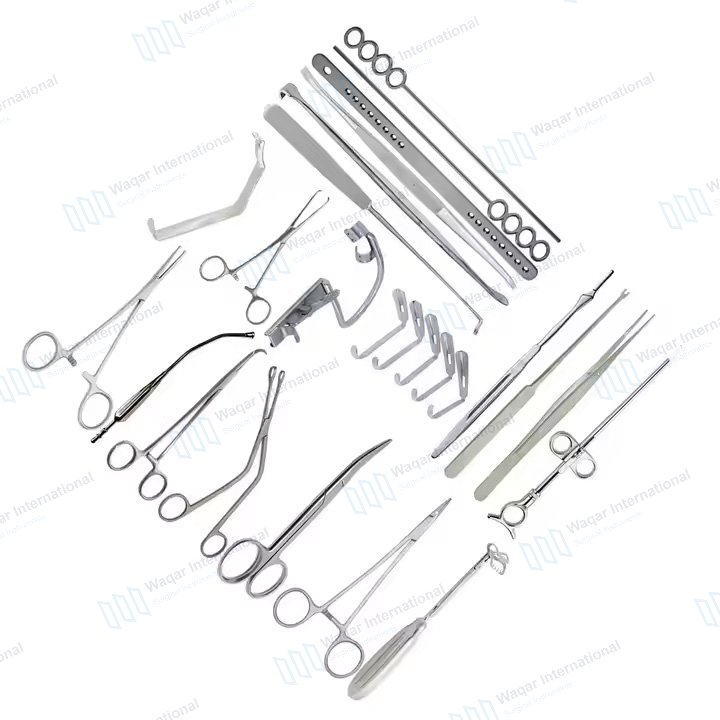 Adenoidectomy Instruments Set ENT Surgical Instrument Kit German — surgical instruments manufactured by Waqar International, Sialkot