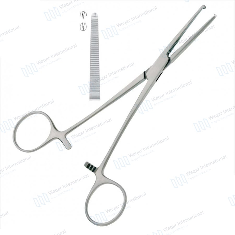 Stainless Steel Sizes Hemostat Kocher Forceps Straight — dental instruments manufactured by Waqar International, Sialkot