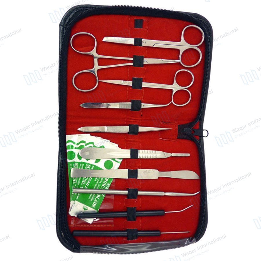 Complete Practice Student Suture Kit Medical Training Set — surgical instruments manufactured by Waqar International, Sialkot