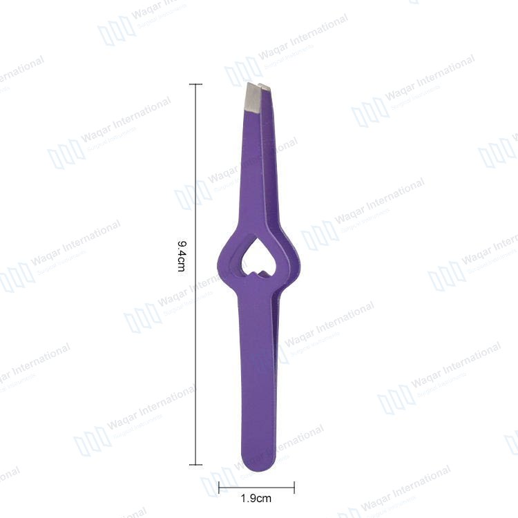 Handmade Sharp Fine Pointed Eyebrow Tweezers — beauty instruments manufactured by Waqar International, Sialkot