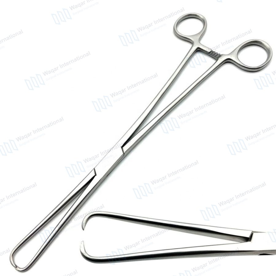 Pozzi Tenaculum Forceps 25cm — surgical instruments manufactured by Waqar International, Sialkot