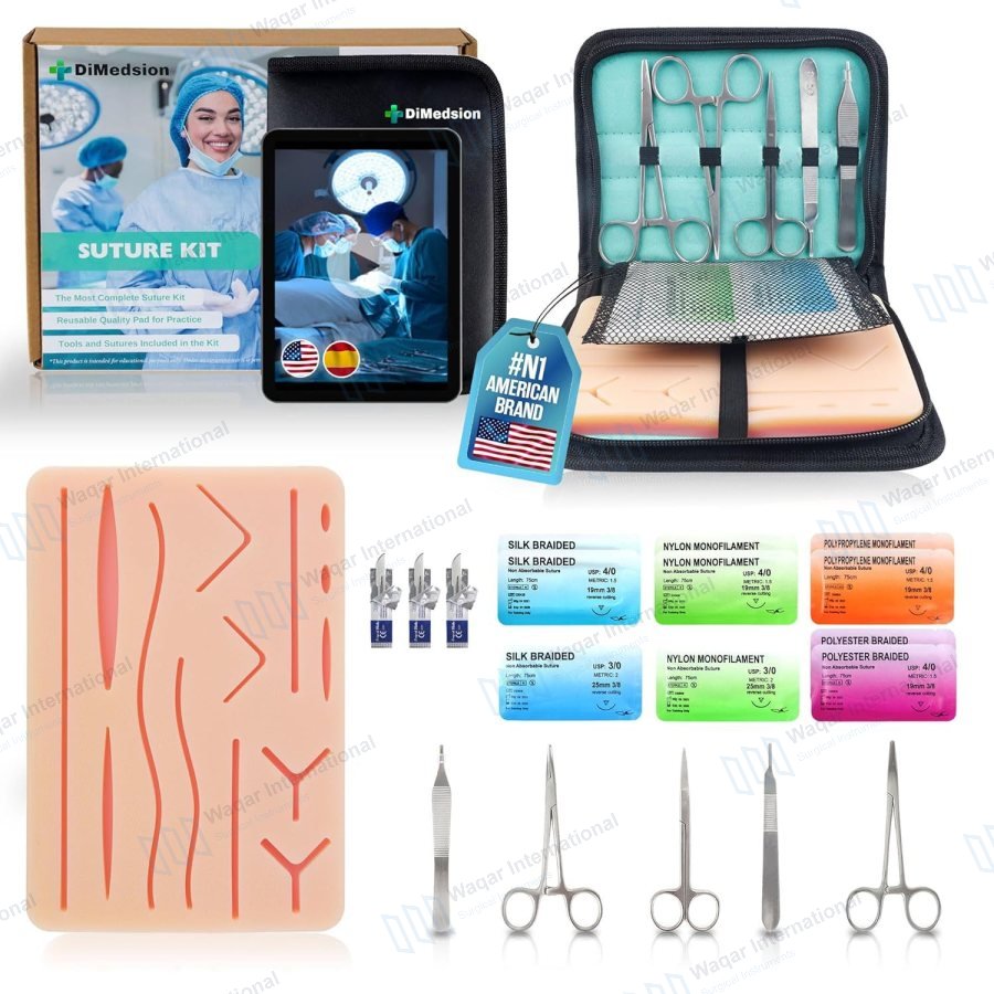 Stainless Steel 5-Piece Surgical Kit Scalpel — beauty instruments manufactured by Waqar International, Sialkot