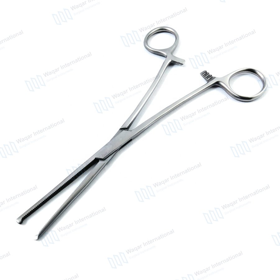 Kocher Ochsner Forceps Surgical Clamps Straight Curved — surgical instruments manufactured by Waqar International, Sialkot