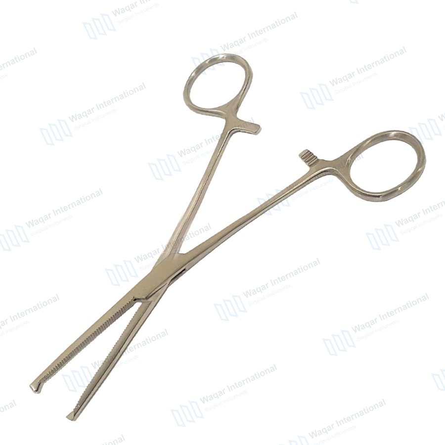 Stainless Steel Hemostat Kocher Forceps 7" — surgical instruments manufactured by Waqar International, Sialkot