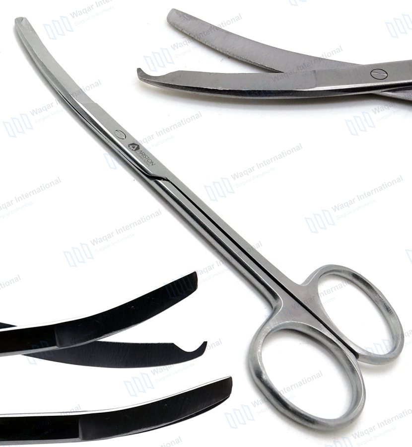 Surgical Northbent Stainless Steel Suture Curved Scissors 3.5" 4.5" — veterinary instruments manufactured by Waqar International, Sialkot