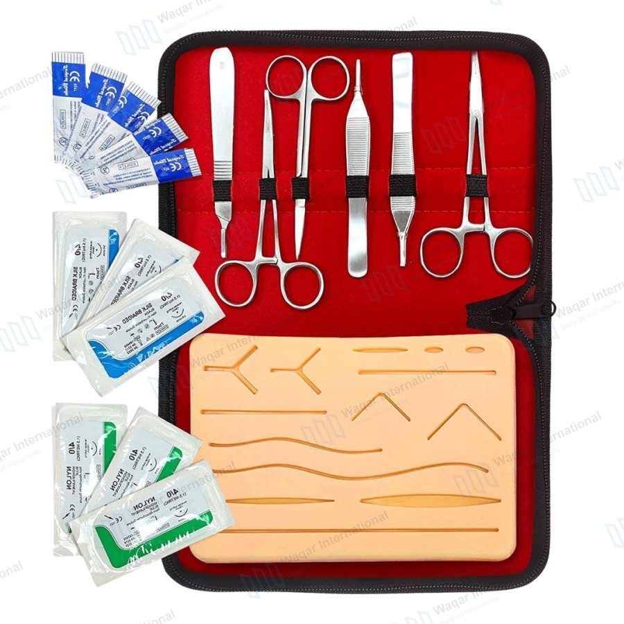 Stainless Steel Suture Practice Training Kit Medical — surgical instruments manufactured by Waqar International, Sialkot