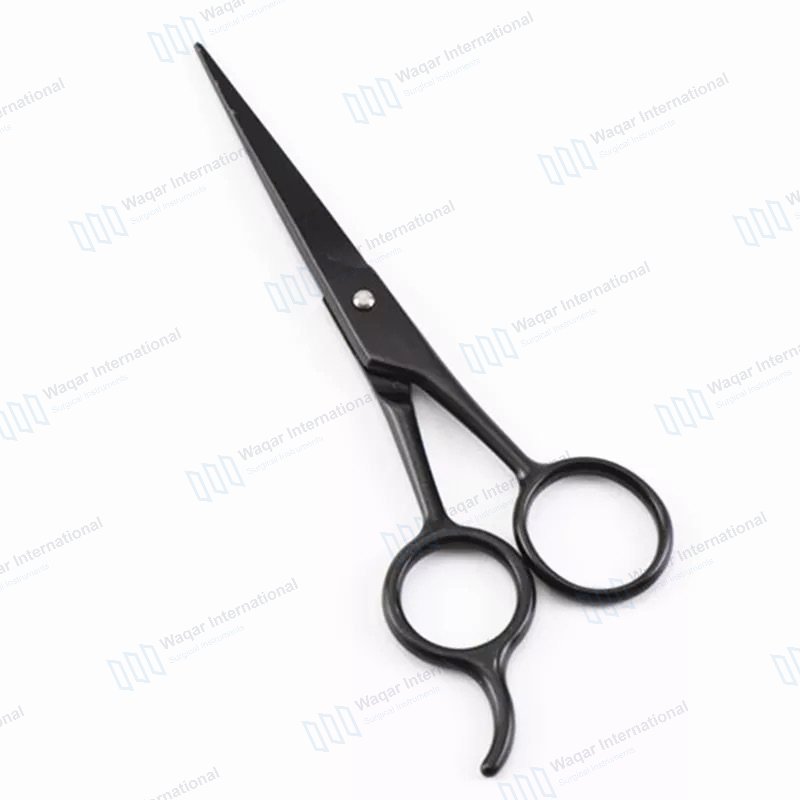 Stainless Steel Rubber Barber Scissors Sharp Blade Tip A+ — beauty instruments manufactured by Waqar International, Sialkot