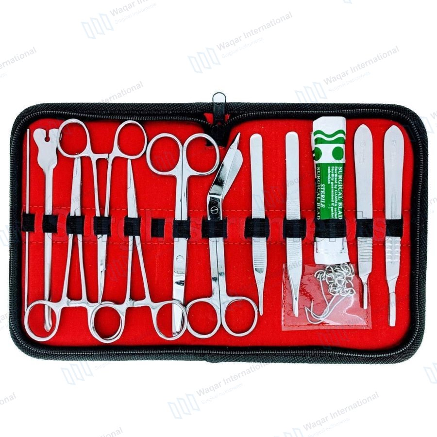 All-In-One 14-Piece Stainless Steel Minor Surgery Veterinary Dental — veterinary instruments manufactured by Waqar International, Sialkot