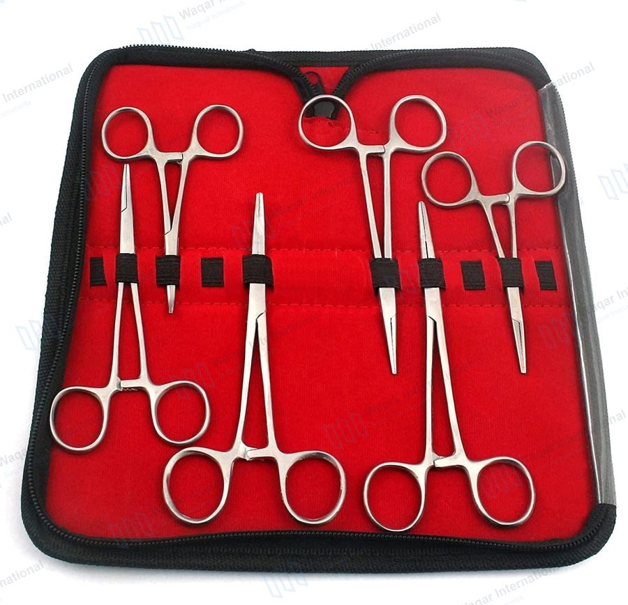 HEMOSTAT Set 6-Piece Includes Tactical Kit Hobby Tools Electronics — fishing tools manufactured by Waqar International, Sialkot