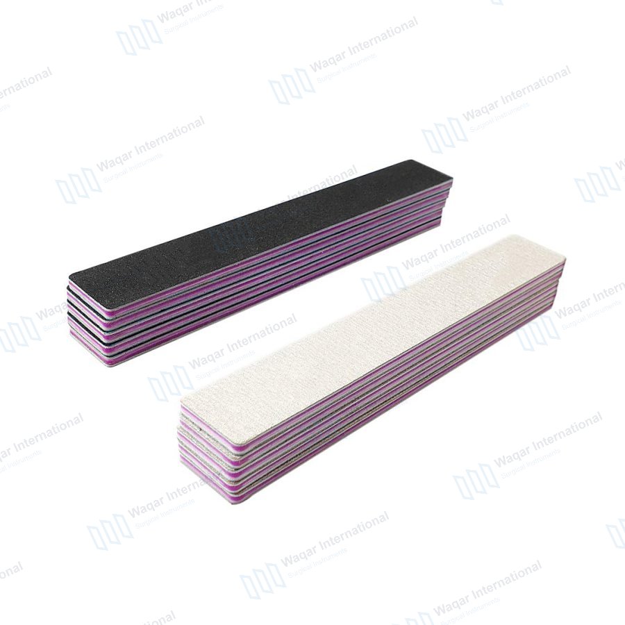 Stainless Steel Nail File with Double — beauty instruments manufactured by Waqar International, Sialkot