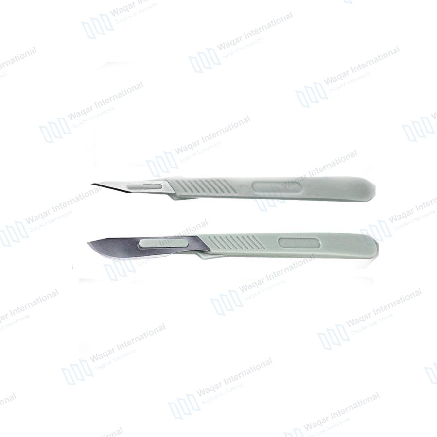 Stainless Steel Scalpels Dull Polish Finish — surgical instruments manufactured by Waqar International, Sialkot