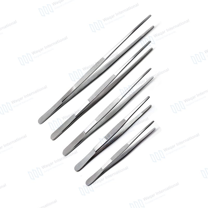 Straight Surgical Instrument Dressing Forceps — surgical instruments manufactured by Waqar International, Sialkot