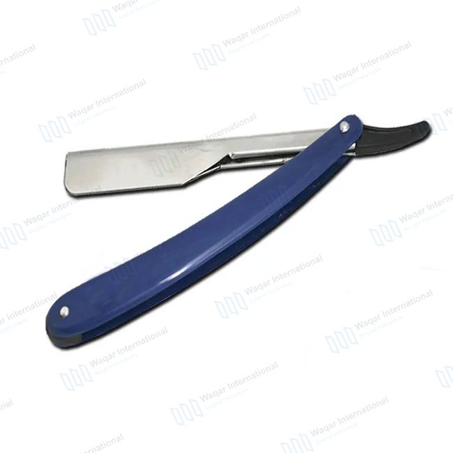 Stainless Steel Single Blade Cut Throat Barber Razor — beauty instruments manufactured by Waqar International, Sialkot