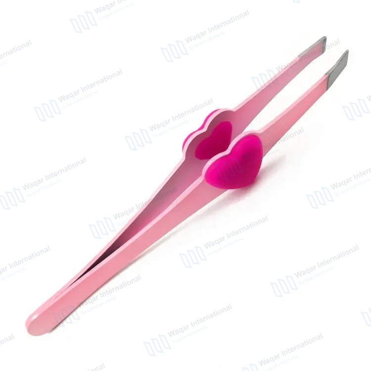 Exporter's Trendy Stainless Steel Eyebrow Tweezers Different — beauty instruments manufactured by Waqar International, Sialkot
