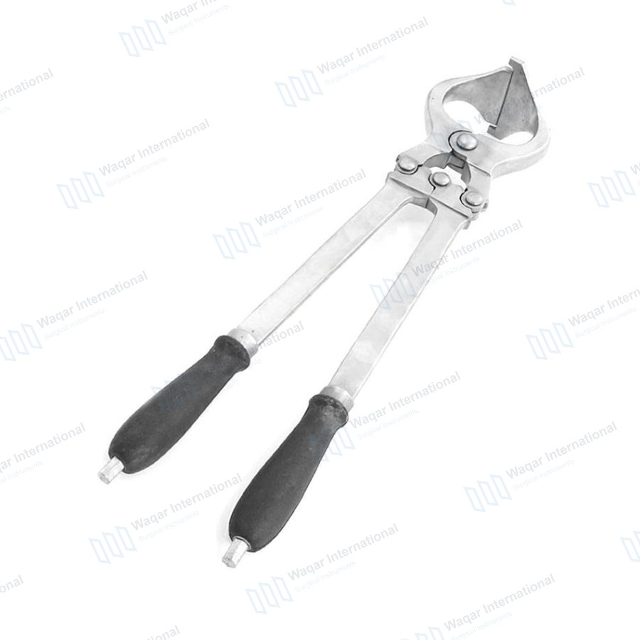 Stainless Steel Veterinary Instrument for Bloodless Castration Livestock Forceps — veterinary instruments manufactured by Waqar International, Sialkot