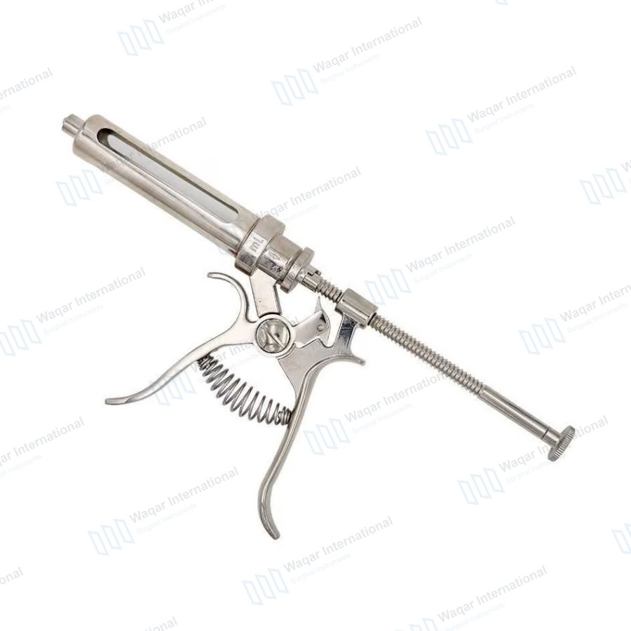 Veterinary Equipment Syringes Stainless Steel Color — veterinary instruments manufactured by Waqar International, Sialkot