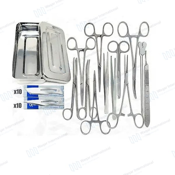 Logo Printing Surgical Instrument Kit — surgical instruments manufactured by Waqar International, Sialkot