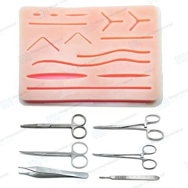 Medical Students' Training Kit PVC Suture Pad — surgical instruments manufactured by Waqar International, Sialkot