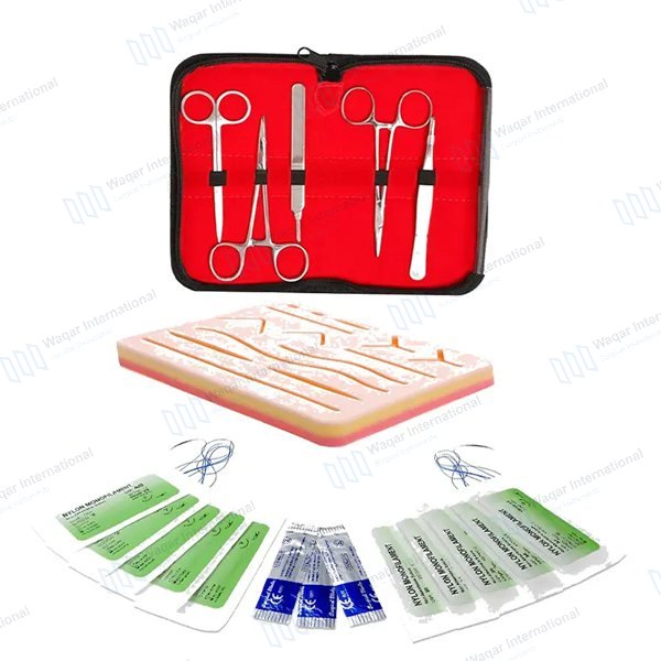 Suture Practice Kit for Medical Students PVC — surgical instruments manufactured by Waqar International, Sialkot