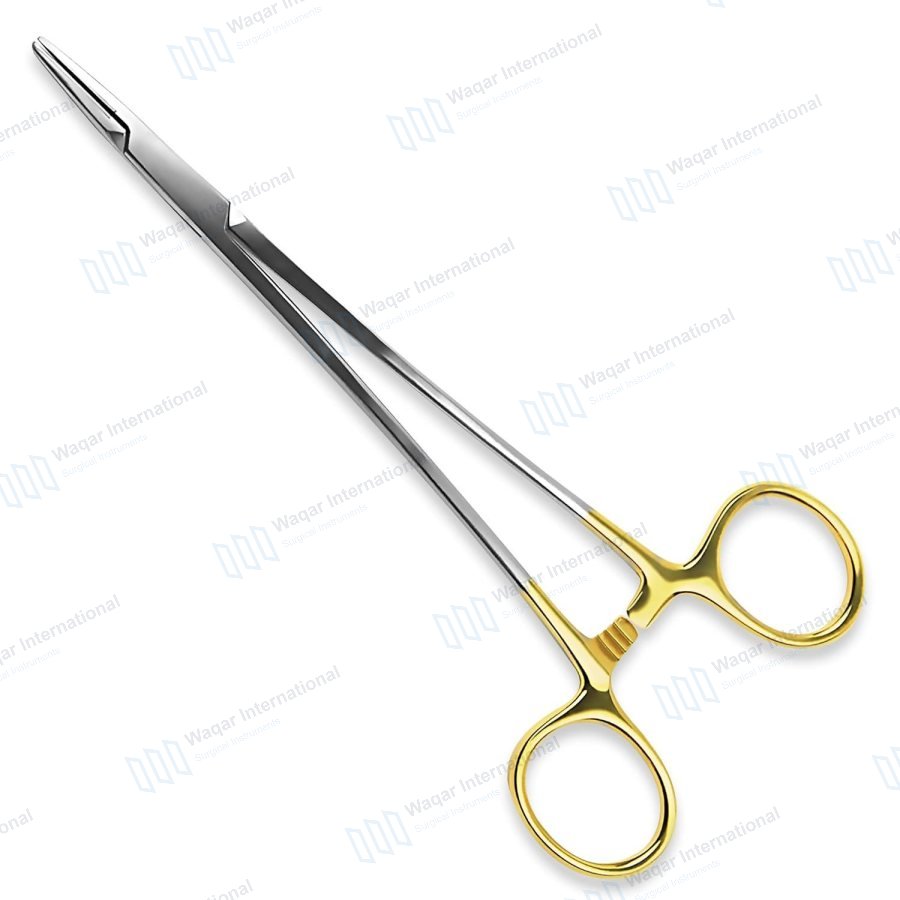 Mayo Hegar Needle Holder Tungsten Carbide Inserts — surgical instruments manufactured by Waqar International, Sialkot