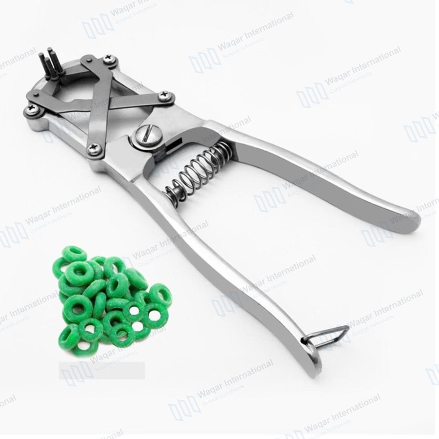 Veterinary Insemination Instrument Elastrator Ring-3000 — veterinary instruments manufactured by Waqar International, Sialkot