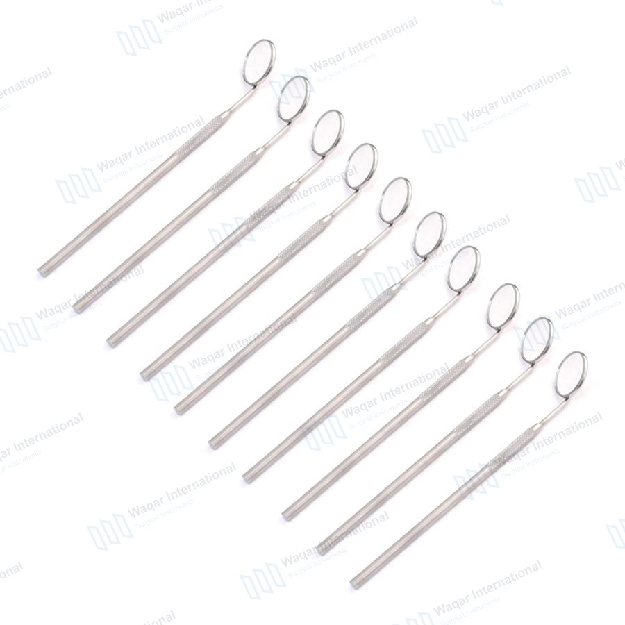 Mini Handle Pakistan Made Dentist Mouth Mirror Bright — dental instruments manufactured by Waqar International, Sialkot