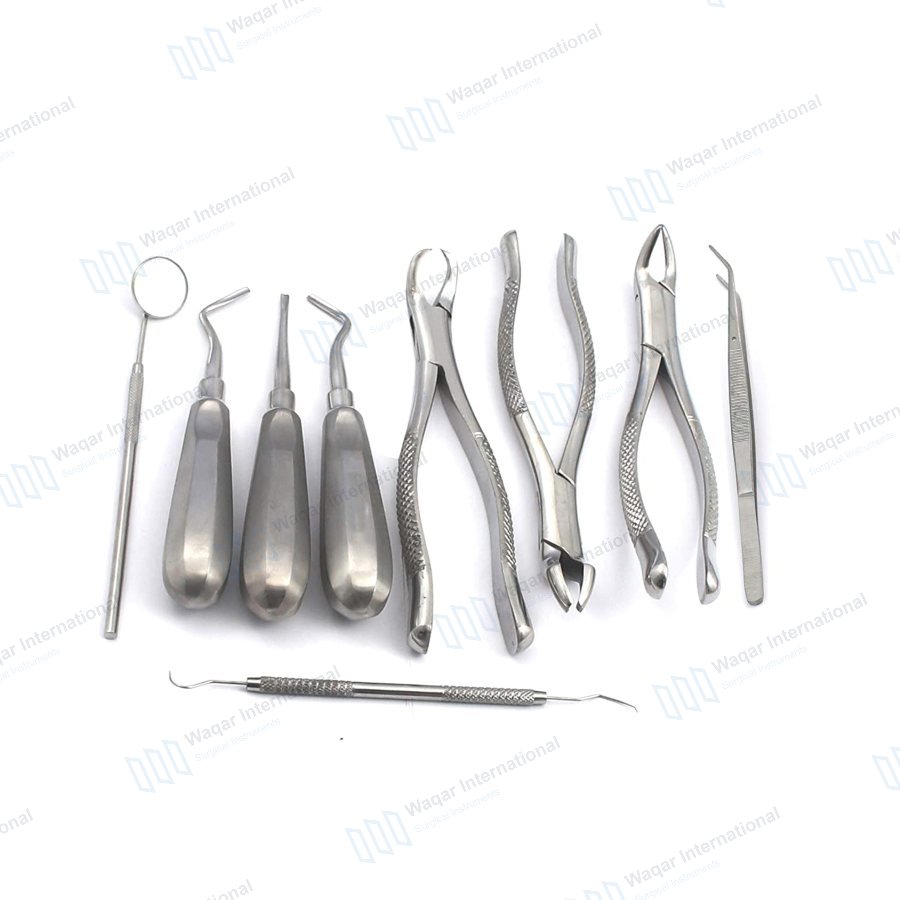 Children's Dental Extraction Forceps Curved Straight — dental instruments manufactured by Waqar International, Sialkot
