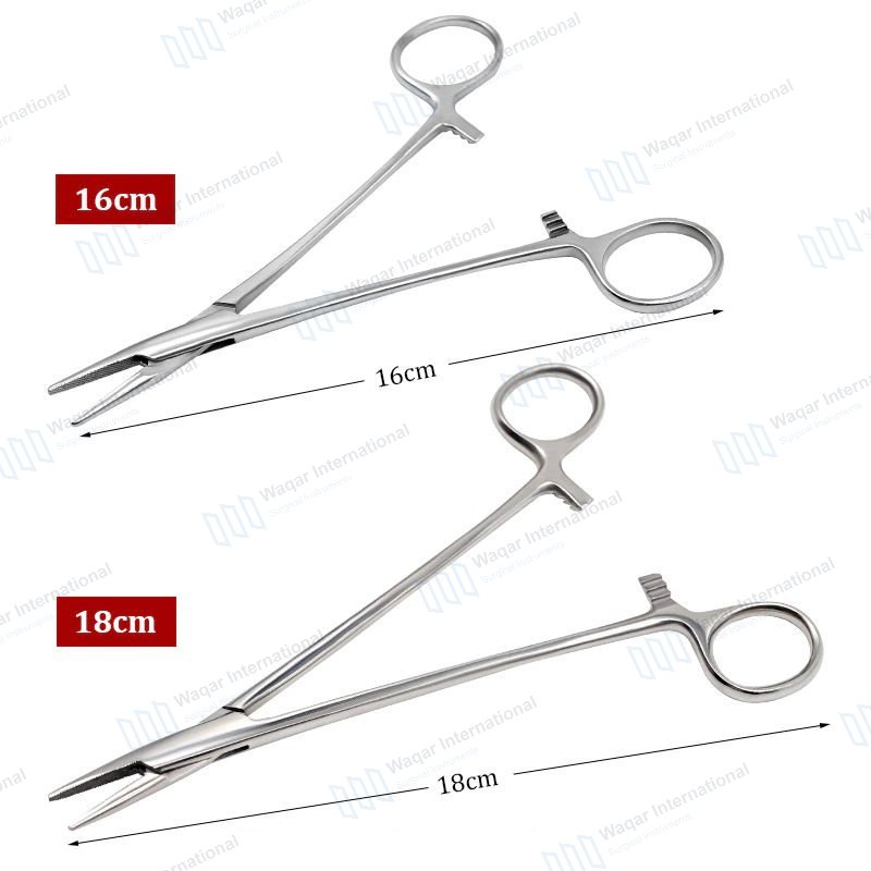 Mayo Hegar Needle Holder Straight 18 cm Suture — surgical instruments manufactured by Waqar International, Sialkot