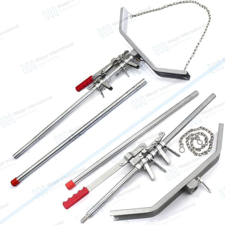 65" Veterinary Heavy Duty Dual Ratchet Calf Puller Jack — veterinary instruments manufactured by Waqar International, Sialkot