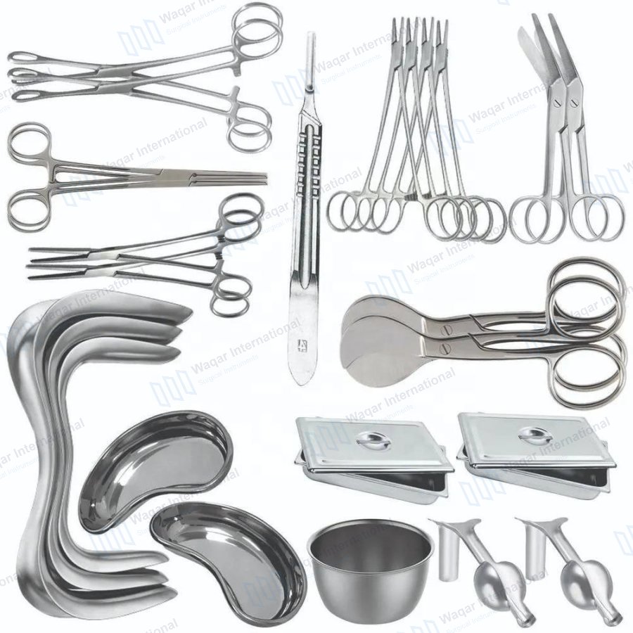 Stainless Steel Gynecological Obstetric Surgical Delivery Instruments — surgical instruments manufactured by Waqar International, Sialkot