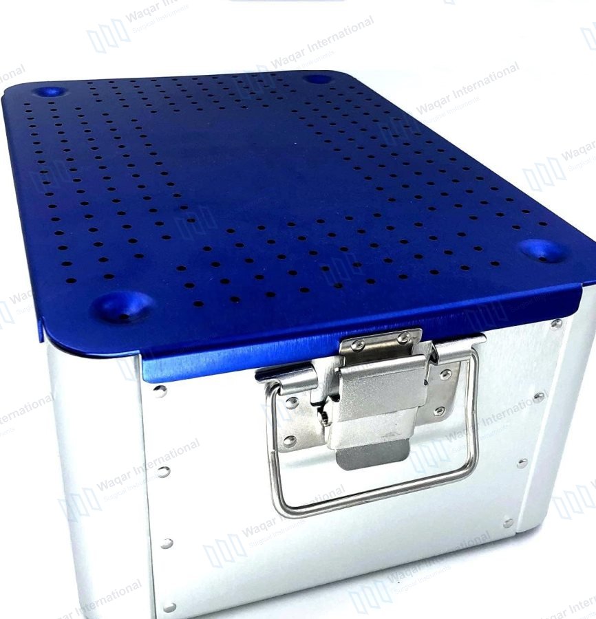 Aluminum Alloy Sterilization Tray Case 3 — eye instruments manufactured by Waqar International, Sialkot