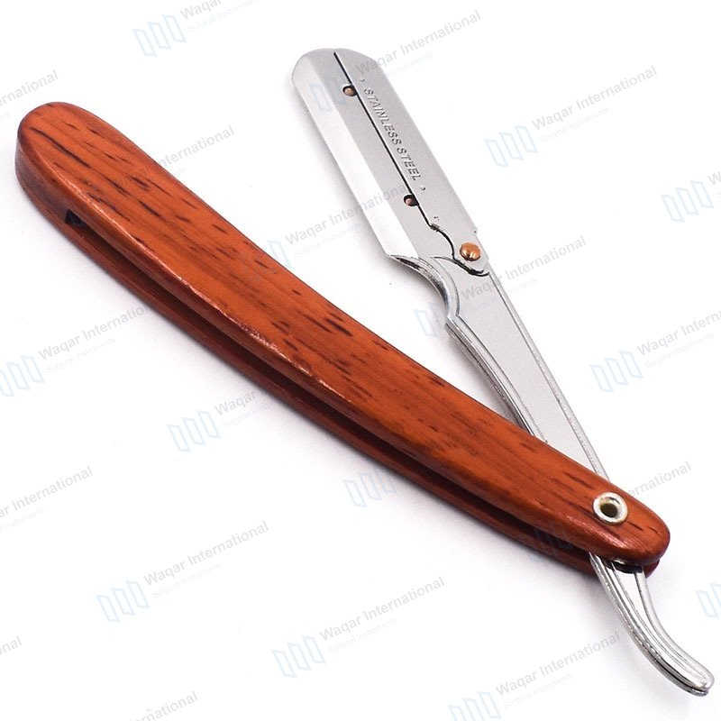 Straight Salon Barber Razors — beauty instruments manufactured by Waqar International, Sialkot