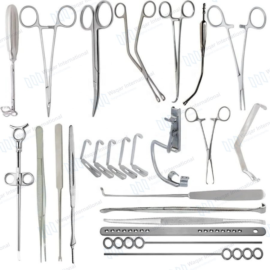 Tonsillectomy Set Stainless Steel Surgical Instruments — ent instruments manufactured by Waqar International, Sialkot