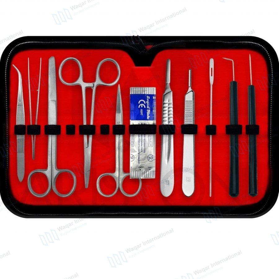Advanced 30-Piece Dissection Kit Medical Students Veterinary Surgical — veterinary instruments manufactured by Waqar International, Sialkot