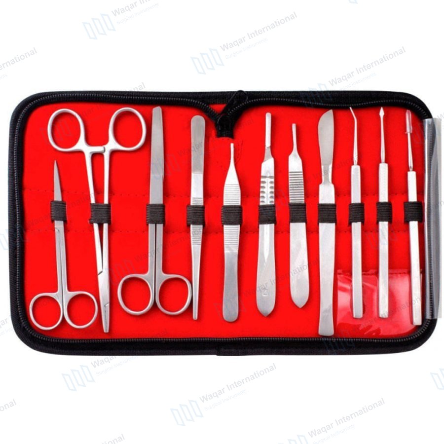 Veterinary Student Manikin Surgical Training Dissecting Instruments — veterinary instruments manufactured by Waqar International, Sialkot