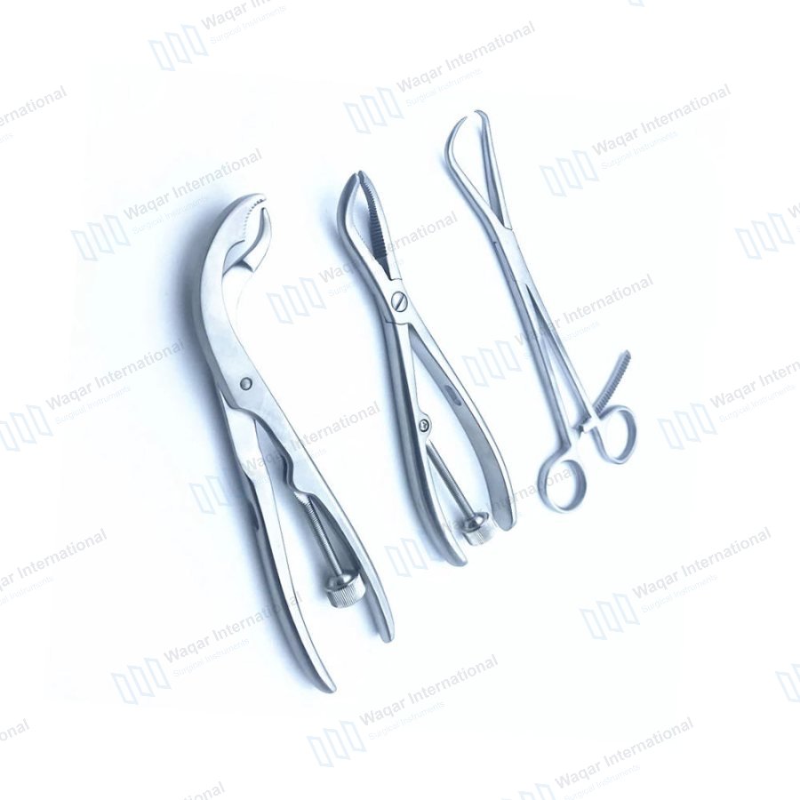 Orthopedic Bone Holding Forceps Clamps Surgical Instruments Set — orthopedic instruments manufactured by Waqar International, Sialkot
