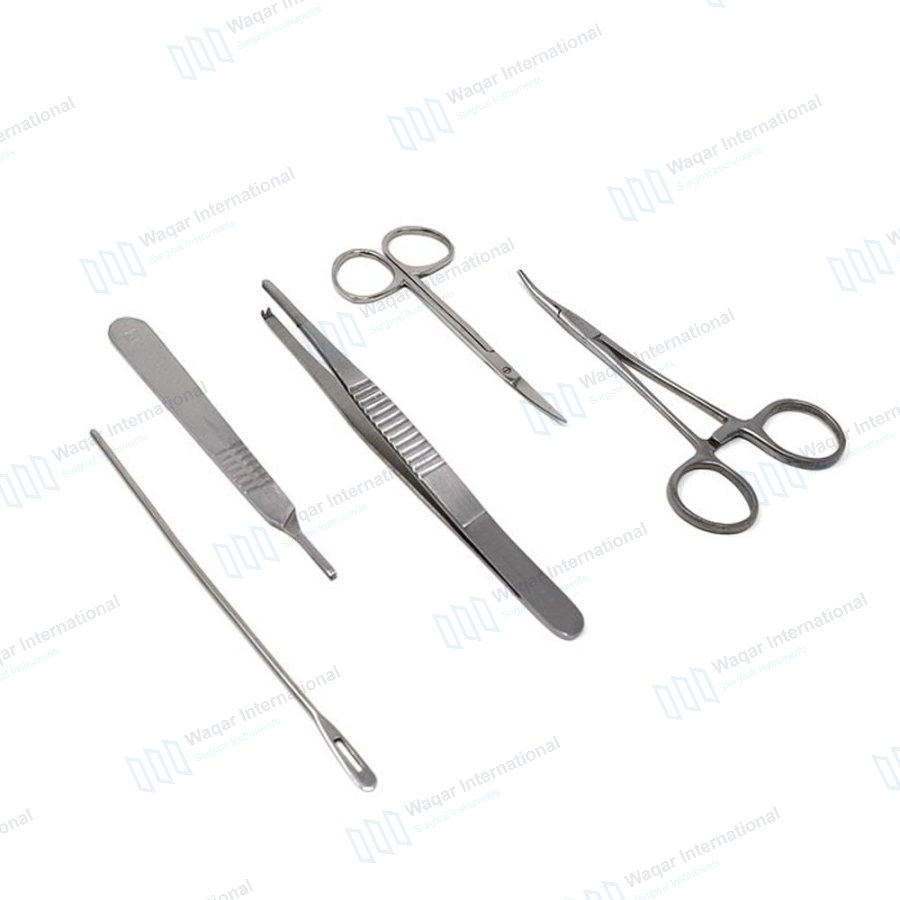 Wound Debridement Instrument Set Complete Medical Surgery Kit — surgical instruments manufactured by Waqar International, Sialkot