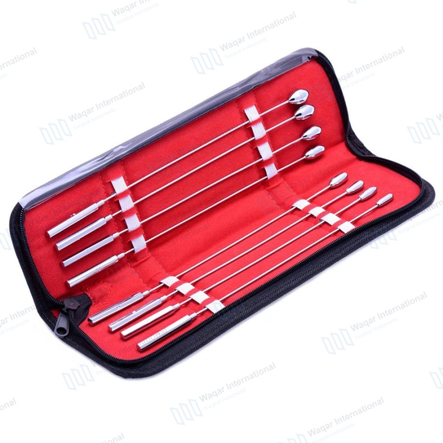 Rosebud Urethrail Sounds Set Stainless Steel Urology Instruments — surgical instruments manufactured by Waqar International, Sialkot