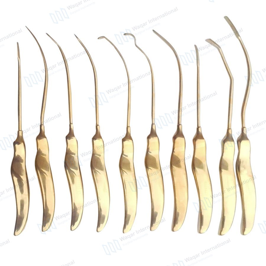 Face Brow Lift Dissector Elevator Set 6-Piece — beauty instruments manufactured by Waqar International, Sialkot