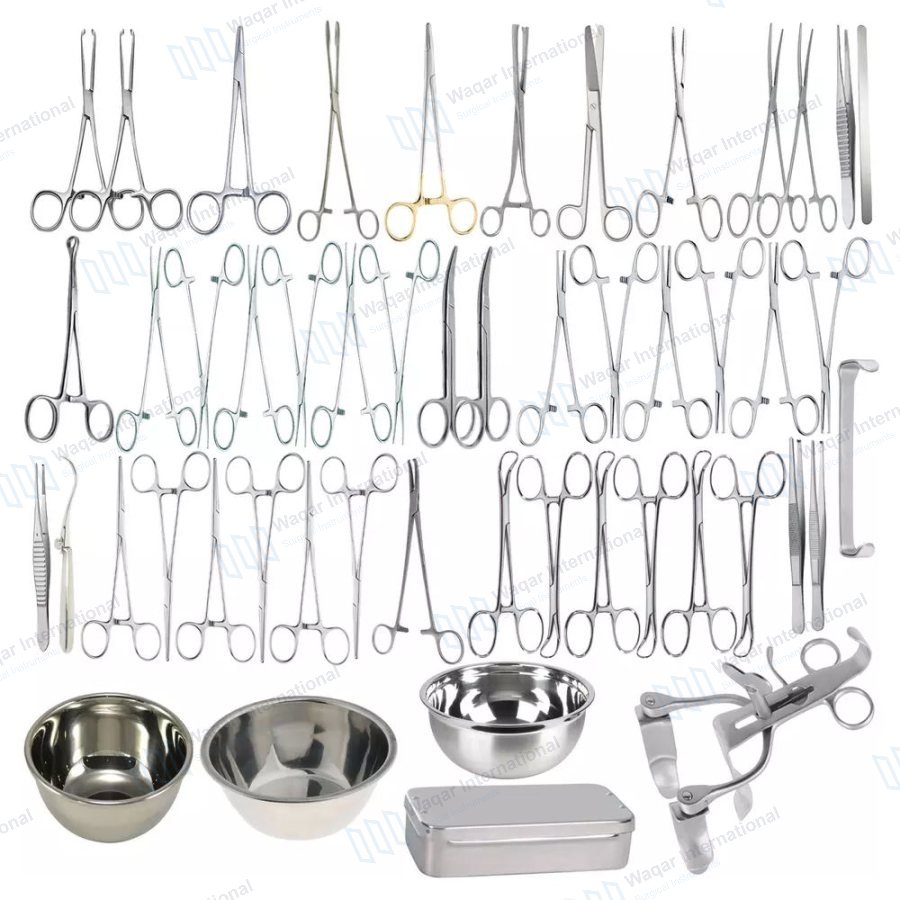 52-Piece Urology Surgical Instrument Set — surgical instruments manufactured by Waqar International, Sialkot