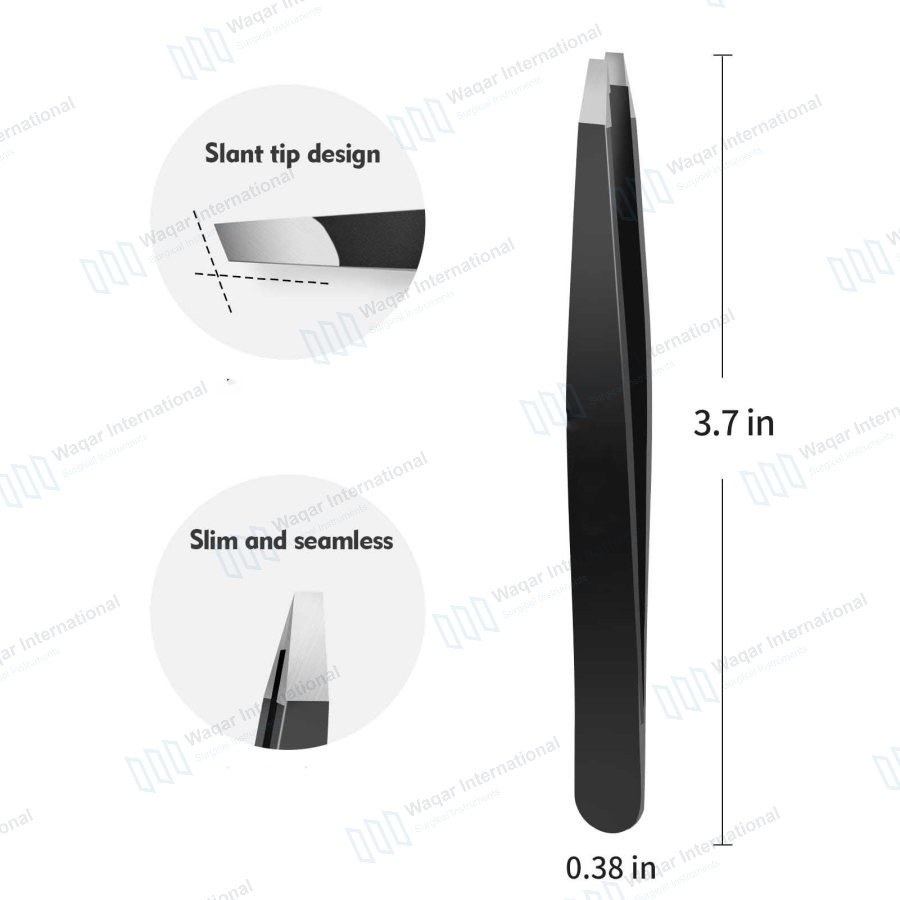 Handmade Lightweight Volume Eyebrow Tweezers — beauty instruments manufactured by Waqar International, Sialkot