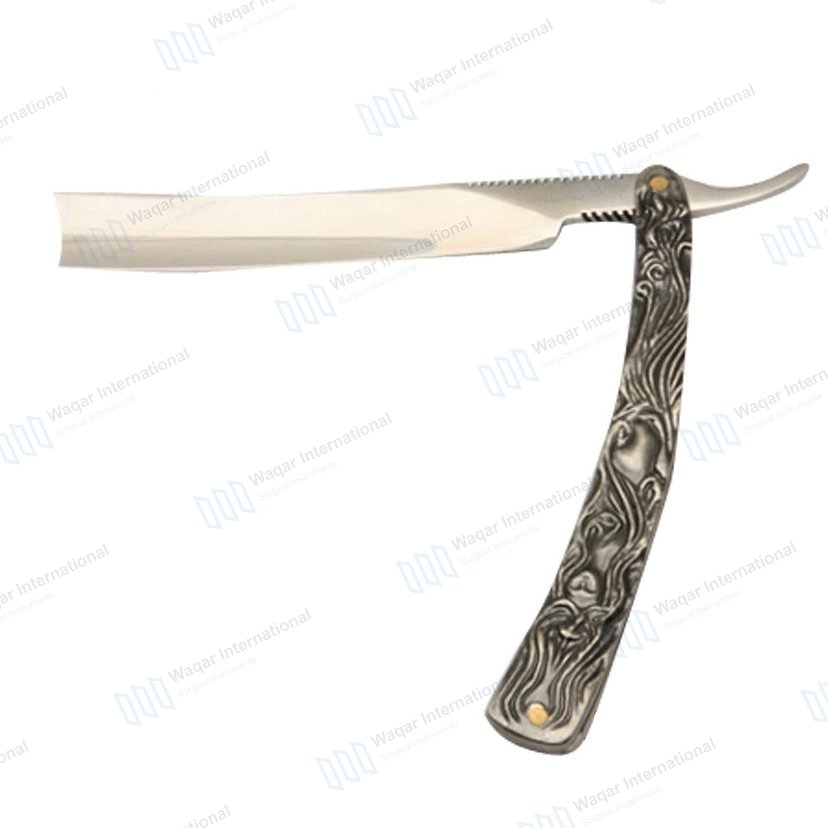 Straight Barber Shaving Razors — beauty instruments manufactured by Waqar International, Sialkot