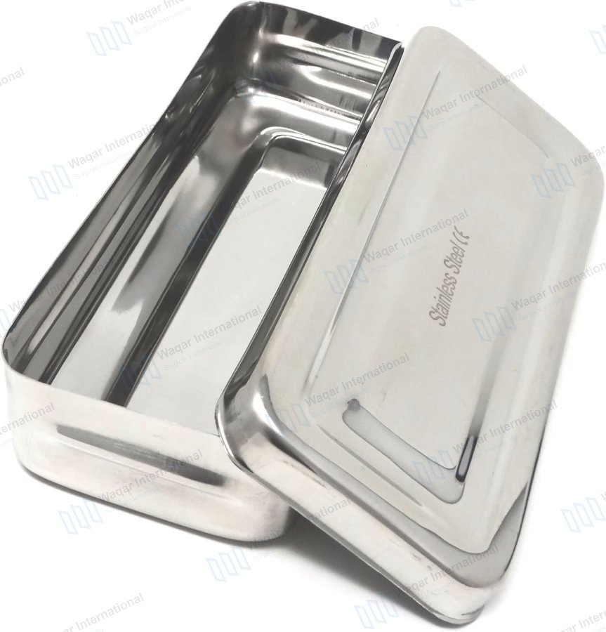 Medical Surgical Dental Use Stainless Steel Instrument Storage Boxes — dental instruments manufactured by Waqar International, Sialkot