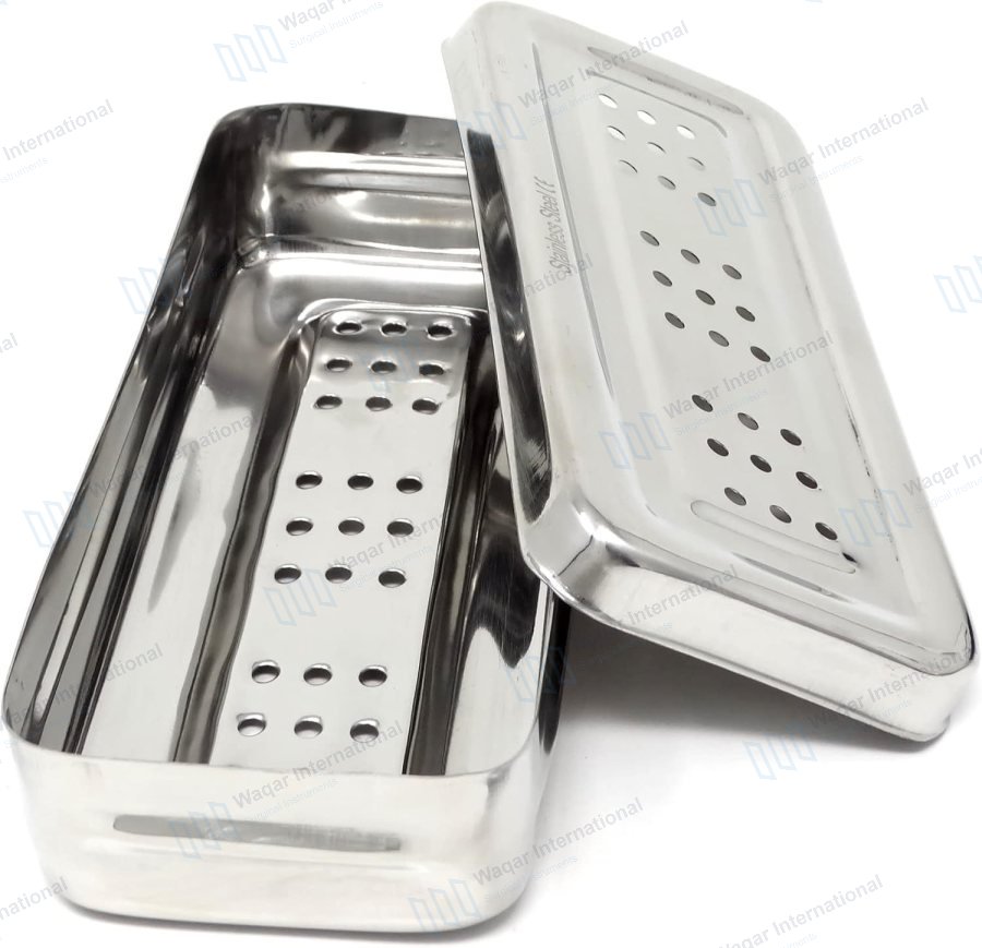 Dental Autoclave Sterilization Cassette Tray — dental instruments manufactured by Waqar International, Sialkot