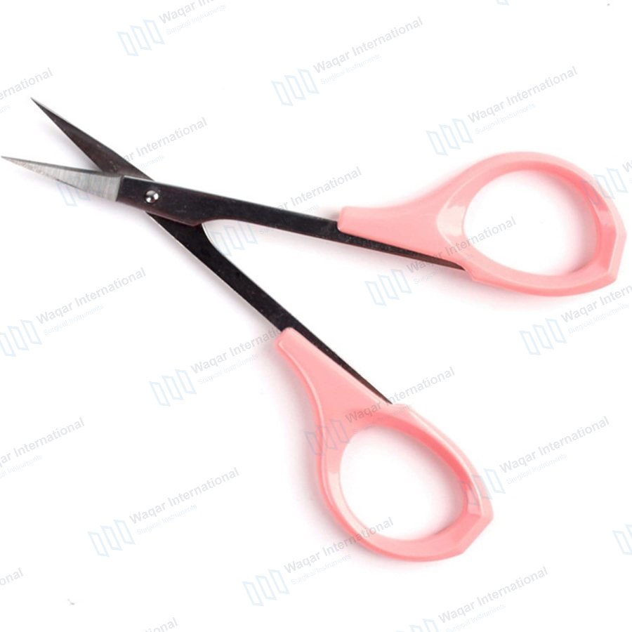 Adults Stainless Steel Straight Blade Sharp Tip Manicure Scissors — beauty instruments manufactured by Waqar International, Sialkot