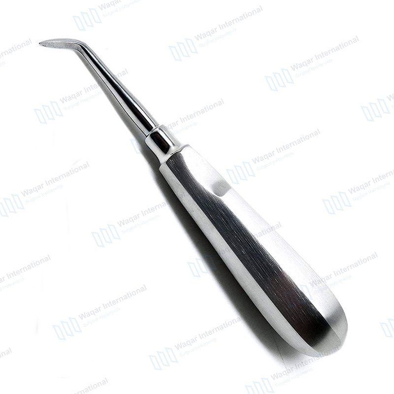 Stainless Steel Serrated Curved (15mm) Dental Root — dental instruments manufactured by Waqar International, Sialkot