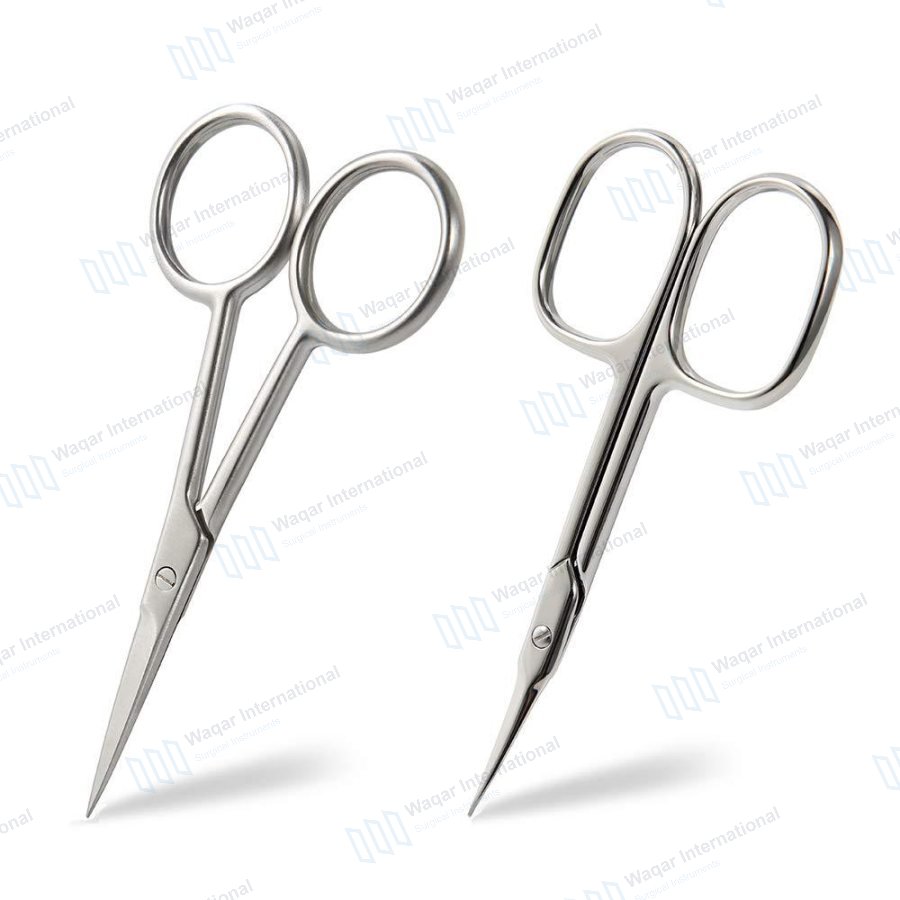 Stainless Steel Right-Handed Cuticle Scissors Nail — beauty instruments manufactured by Waqar International, Sialkot